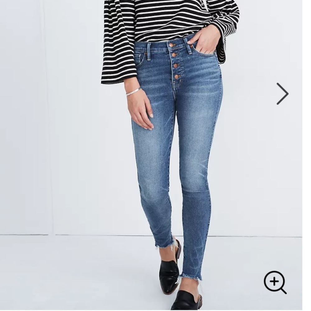 Madewell 10" High-Rise SkinnyJeans in Cordova Wash